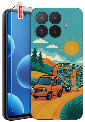 Productafbeelding van Beschermhoezen voor de Xiaomi 17T Pro – Designs | Mat siliconen hoesje + 9H-glas
