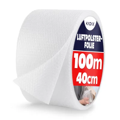 Zdjęcie produktu dla Folia bąbelkowa KADAX rolka 100m 40cm szerokości Folia bąbelkowa, folia blistrowa przezroczysta 1 rolka