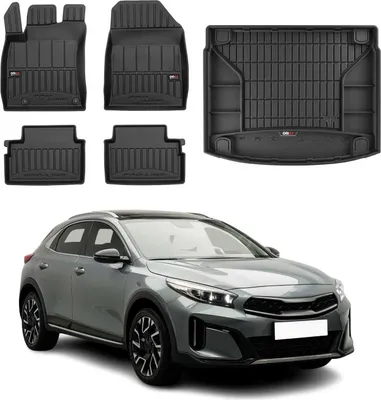 Zdjęcie produktu dla Zestaw dywaników i bagażnika do Kia XCeed 2019-2022 TPE czarny