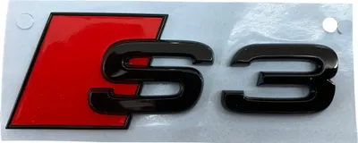 Zdjęcie produktu dla Oryginalny emblemat z napisem Audi S3 A3 Black Edition w kolorze czarnym