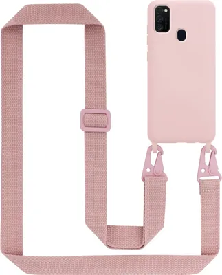 Obrázek produktu pro Cadorabo Ochranné pouzdro pro Samsung Galaxy M21 / M30s Case in Pink Řetězové pouzdro na mobilní telefon s nastavitelnou délkou kabelu