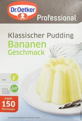Immagine prodotto di Budino classico Dr. Oetker al gusto di banana, in confezione da 1 kg