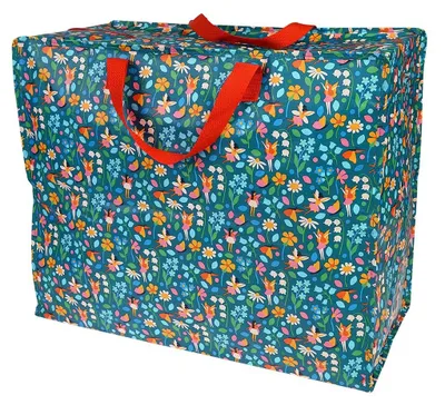 Image de Omgoods - Sac de rangement XXL avec fermeture éclair, motif "Fée dans le jardin"