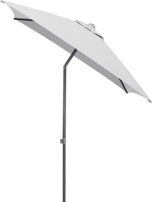 Produktbild von KETTLER Easy Push Schirm 200x200 cm, UPF 50+, anthrazit matt/ hellgrau, Aluminium/Polyester mit PolyurethanBeschichtung
