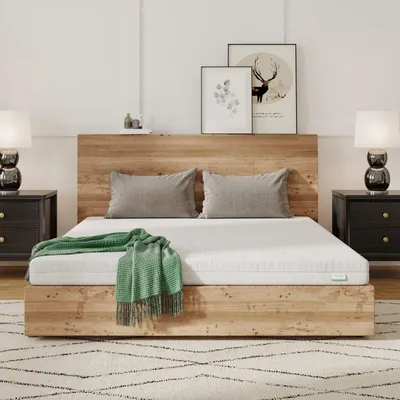 Imagen del producto de Colchón de espuma fría de 7 zonas, 80 x 200 cm, lavable hasta 60 °C, para el dormitorio