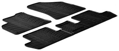 Productafbeelding van Gledring rubberen vloermatset, geschikt voor PEUGEOT 5008 (0U, 0E), voor- en achterkant