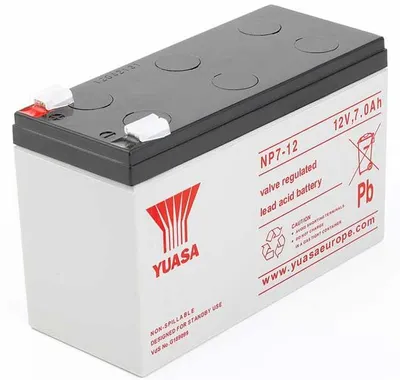 Produktbild von Yuasa Bleiakku NP7-12 - 12V 7Ah - VDS 4,8mm Kontakte