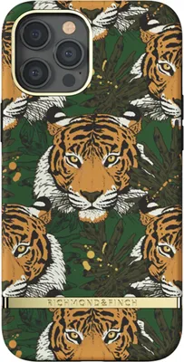 Produktbild von Richmond & Finch, iPhone 12 Pro Max Cover Tigerkopf- und Blumenmotive, Grün