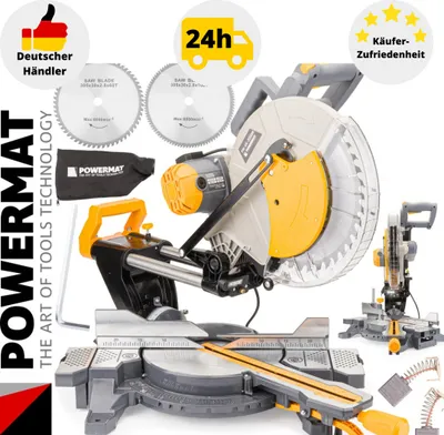 Produktbild von Kapp- und Gehrungssäge Zugsäge Laser Kreissäge 2200W Sägeblätter 305mm Holz Säge