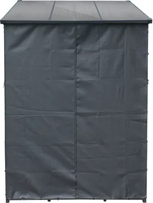 Zdjęcie produktu dla Pokrowiec ochronny Toboli S 138 x 137 cm na stojak na drewno opałowe, pokrowiec z przednią i tylną ścianą, ochrona przed warunkami atmosferycznymi wykonana z wytrzymałego poliestru
