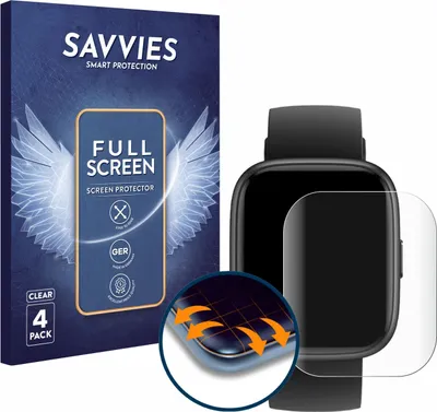 Produktbild von 4x Savvies Fullscreen Schutzfolie für Cillso IDW26 1.83" Displayschutz Folie Fullcover Klar Transparent