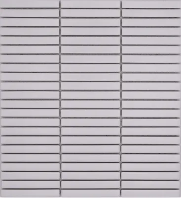 Produktbild von Keramikmosaik Mosaik Stäbchen weiss matt Wand Küche Bad Dusche MOS24-CG91_f