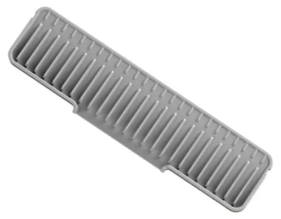 Produktbild von Graue Silikonmatte für die Küchenspüle, Spritzschutz und Abtropfschale – 35 x 6 cm
