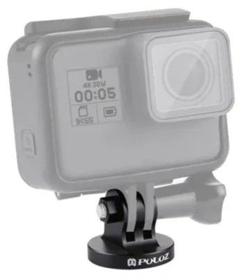 Obrázek produktu pro Držák Puluz s 1/4" závitem pro akční kamery (černý)