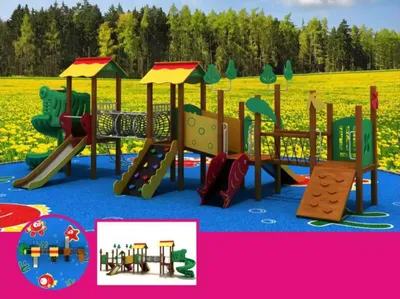 Immagine prodotto di Torre gioco labirinto con scivoli Attrezzature per l'arrampicata Campi da gioco all'aperto