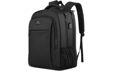 Produktbild von Große Rucksack - Wasserabweisend - Laptoptasche - 17 Zoll - USB Anschluss - Anti Diebstahl - Arbeit Reisen – Schwarz