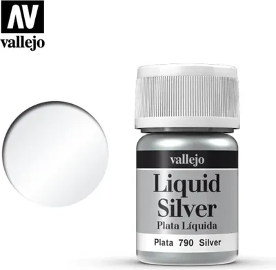 Produktbild von Vallejo 70.790, Silber, Farbe auf Alkoholbasis, Flüssigkeit, 35 ml, 1 Stück(e)