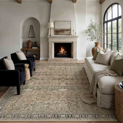 Imagen del producto de Alfombra de estilo vintage, 240x300 cm, para interiores