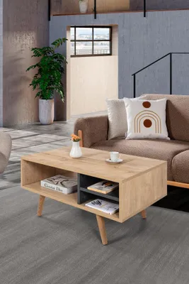 Produktbild von Skye Decor, Hochwertiger Nesting Tisch (3 Teile) Sapphire Oak, 100% Melamin | 12345