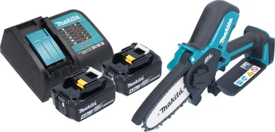 Produktbild von Makita DUC 101 SM201 Akku Astsäge 18 V 10 cm Brushless + 2x Akku 4,0 Ah + Ladegerät