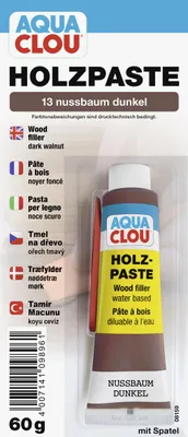 Produktbild von Holzreparaturspachtel Holzpaste nussbaum dunkel 60 g