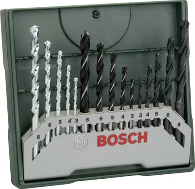 Produktbild von Bosch Mini-X-Line Mixed-Set Bohrer-Set 15-teilig