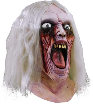 Immagine prodotto di Maschera di Halloween da zombie morditore sanguinante di colore rosso - taglia unica
