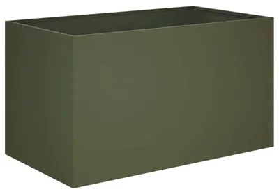 Zdjęcie produktu dla Pojemnik na rośliny do ogrodu, kolor oliwkowy, wymiary: 100 x 50 x 50 cm