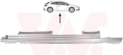 Produktbild von VAN WEZEL 3749103 Schweller Reparaturblech Einstiegblech Links für OPEL ASTRA J