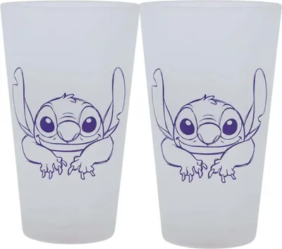 Immagine prodotto di Disney Stitch - Set di due bicchieri in scatola decorativa (490 ml)