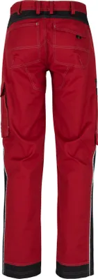 Produktbild von beb HANDWERK Herren Bundhose INFLAME Polyestermix Rot/Schwarz 58