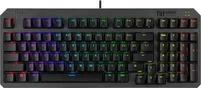Immagine prodotto di ASUS TUF Gaming K3 Gen II, Cavo, USB, Interruttore ottomeccanico, QWERTY, LED RGB, Nero