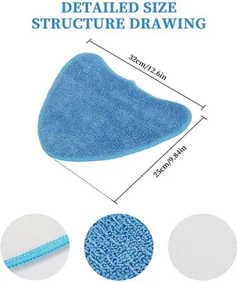 Image de Chiffons de rechange pour balai à franges, lot de 3, compatibles avec différents modèles VAX