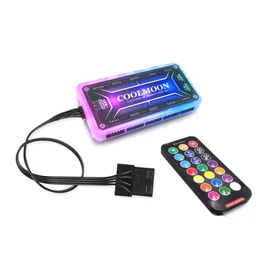 Produktbild von COOLMOON RGB Controller - pro Case Fan Case Fan - včetně dálkového ovládání