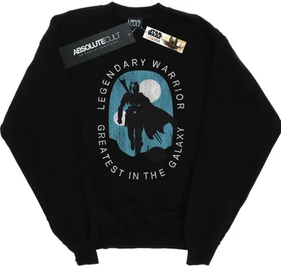 Produktbild von Star Wars - "The Mandalorian Legendary Warrior Greatest In The Galaxy" Sweatshirt für Herren BI46365 (L) (Schwarz)