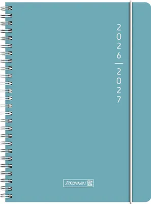 Produktbild von Schülerkalender 2026/2027 "Plain Blue" | A5, Kunststoff