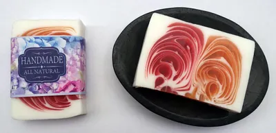 Produktbild von GKA Naturseife Duftseife Grapefruit handgemacht Seife mit Ölivenöl handgefertigt mit Banderole Marmor lange anhaltender Duft