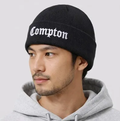 Image de Tee Compton Beanie noir - UNI