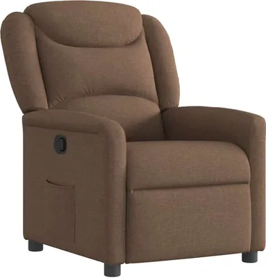 Immagine prodotto di vidaXL Poltrona relax in tessuto marrone