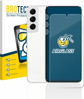 Produktbild von BROTECT Schutzglas für Samsung Galaxy S22 5G (Display+Kamera) 9H kratzfest klar