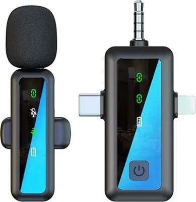Image de INF Micro Cravate Sans Fil 2.4G - Micro Condensateur Omnidirectionnel pour Streaming