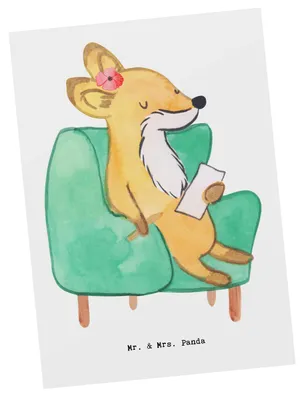 Produktbild von Mr. & Mrs. Panda Postkarte Psychologin Herz - Weiß - Geschenk, Ansichtskarten, Grußkarte, Fotokarte, Ansichtskarte, Postkarten
