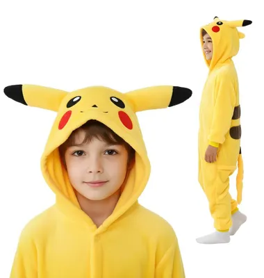 Produktbild von Onesie Kigurumi Pyjama Kostüm für Kinder Pokemon Pikachu 110