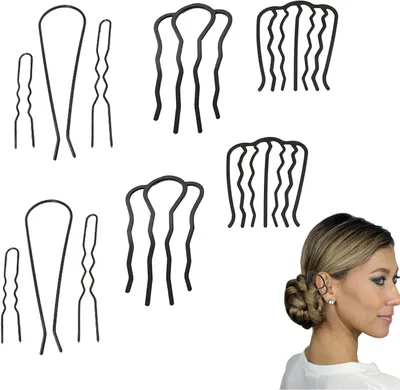 Imagen del producto de Horquillas, 2 unidades, para peinados recogidos, accesorios para el cabello para mujeres y niñas