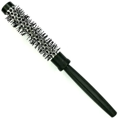 Produktbild von Comair Fönbürste 16mm, schwarz/grau Metallhülse, Nylonborste Round
