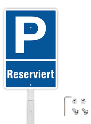 Productafbeelding van Parkeerbord voor privéterrein - 30 x 20 cm - Aluminium