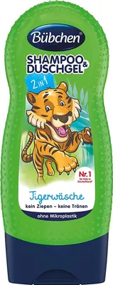 Zdjęcie produktu dla Bubchen, Szampon i żel pod prysznic, tygrys, 230ml (PRODUKT Z NIEMIEC)