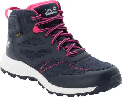 Produktbild von Jack Wolfskin WOODLAND TEXAPORE MID K night blue / pink 29