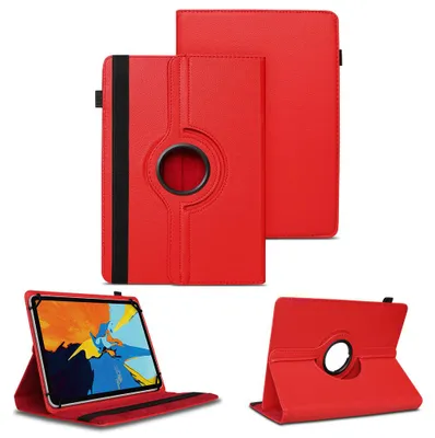 Produktbild von Schutzhülle für Oukitel OT8 OT9 OT11 OT12 Tablet Hülle Tasche 360 Grad DrehbarFarben:Rot