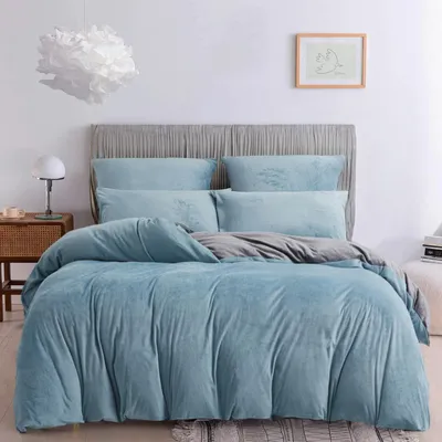 Imagen del producto de Ropa de cama de invierno, 135 x 200 cm, que incluye funda de edredón y fundas de almohada